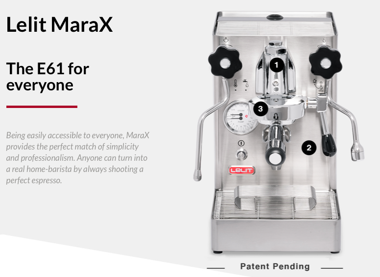 Lelit PL62X MaraX, máquina de café con grupo L58E y sistema de doble sonda  HX